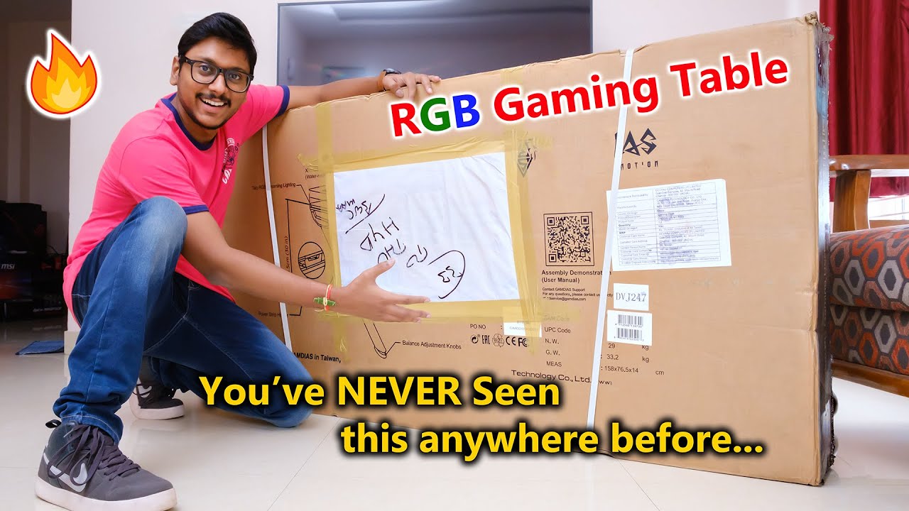 Unboxing of RGB Gaming Desk Suppliers and Manufacturers in India