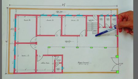 School building design | 45x75 School building plan | Pk house plans | Video No! 28