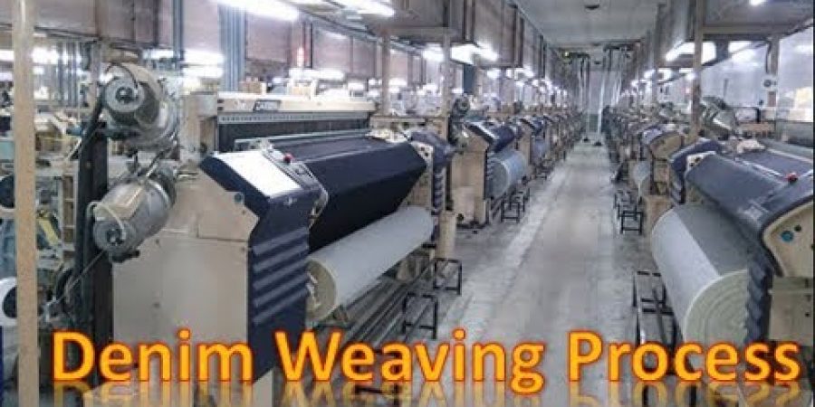 Denim Fabric Weaving Process In Air Jet Loom  ||  Warp yarn path, Weft Insertion, Weft Replacement