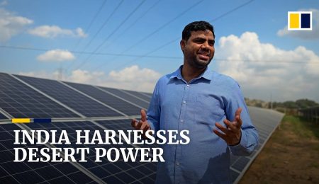 India’s renewable energy ambitions turn desert into solar energy powerhouse