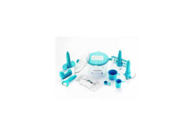 bluewhale new 10 in 1 kitchen box blue plastic detachable manual food processor plastic detachable dough maker