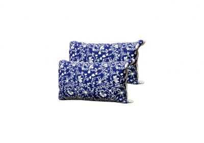 gowri tex polyester fibre floral sleeping pillow pack of 2