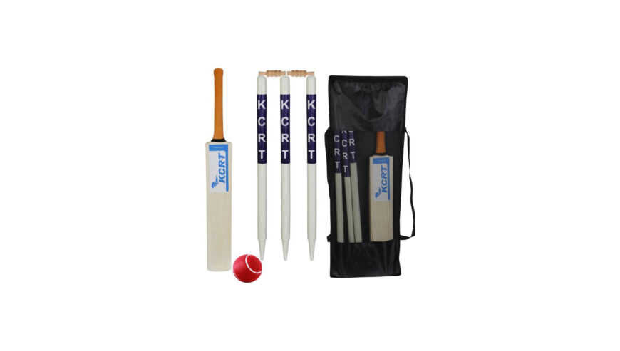KCRT Junior Wooden Combo Cricket Set Full Size Cricket Kit