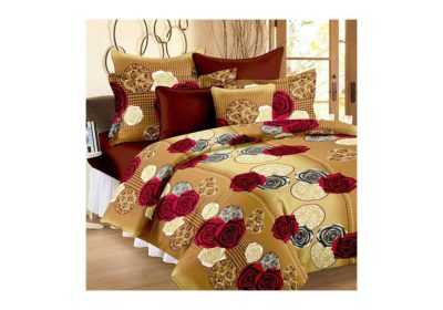 ks21 homes 160 tc polycotton double floral bedsheet