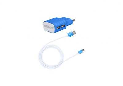 orbatt 2.4a fast charger with data cable 1 a multiport mobile charger with detachable cable