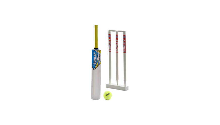 sunley sarthak junior combo for age group 6 7 years wooden cricket kit