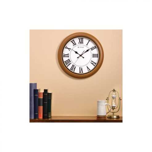 titan analog 42 cm x 42 cm wall clock