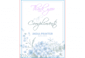 India Printer Compliment Card A5 Margins 1