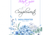 India Printer Compliment Cards Printing 1