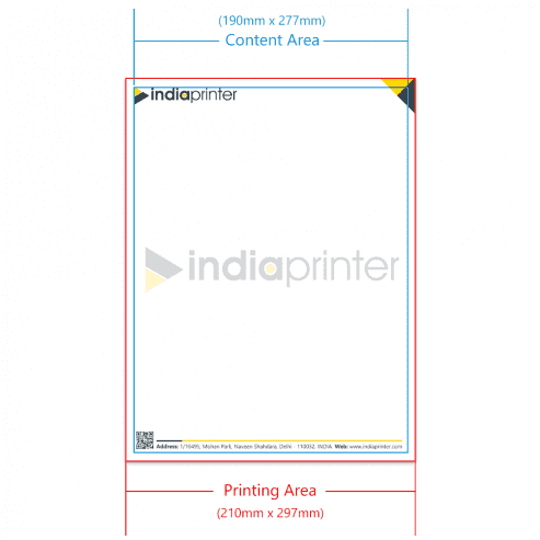 India Printer Letterheads Margins 11