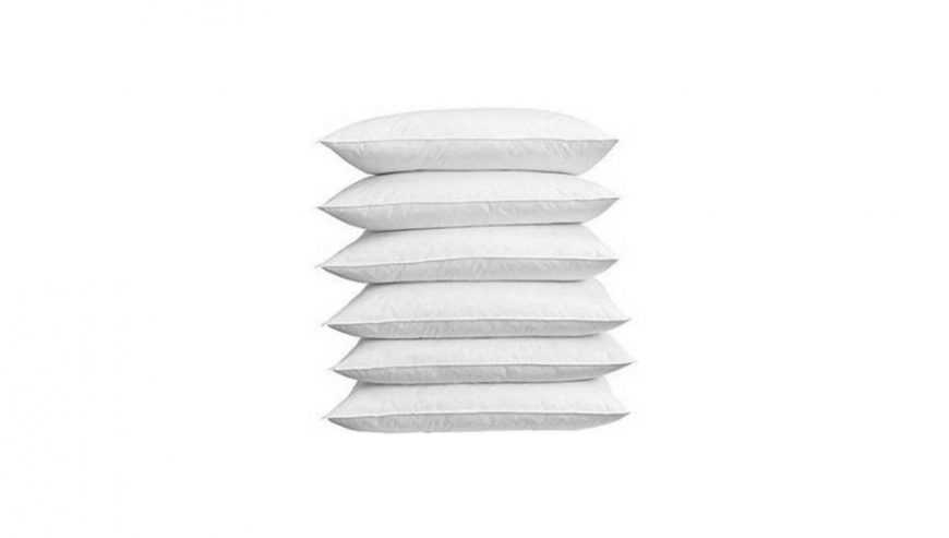 lawera Polyester Fibre, Cotton Nature Sleeping Pillow Pack of 5