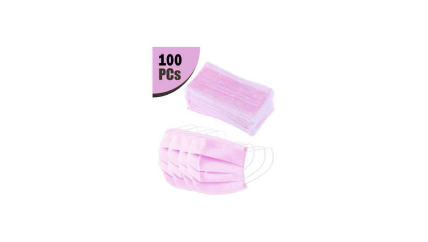 mango people 3 ply mask box of 100 pcs 3 ply pink 100 pcs of pink color mask 100 original only with hobf box 1 1