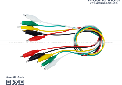 Crocodile Clip Flexible Wires Multicolor – 5 Pcs