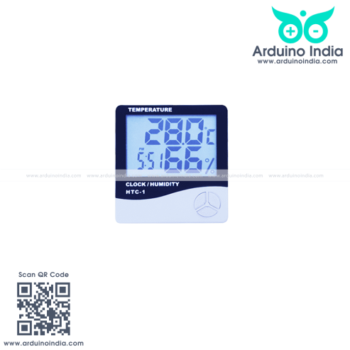 temperature humidity thermometer clock htc 1