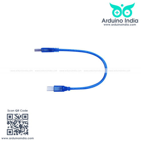 usb a to usb b cable for arduino blue color